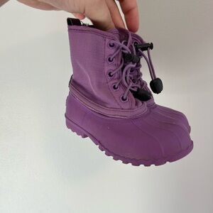 Native 6C Purple elastic lace up water proof Boots
